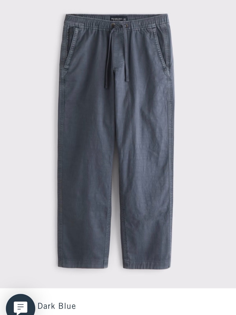 Abercrombie & Fitch Dark Blue Drawstring Men’s Pants